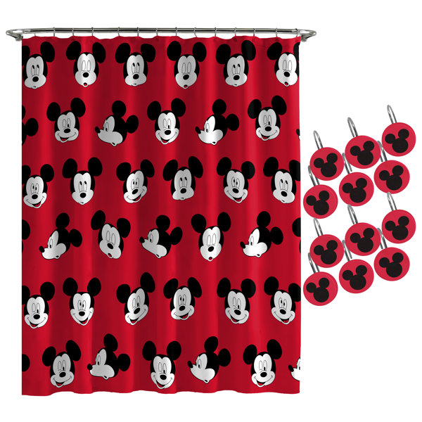 Disney Mickey Mouse Heads Shower Curtain & Reviews Wayfair